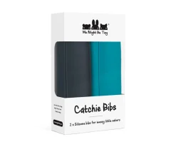 We Might Be Tiny 2 Babero Catchie 2.0 Silicona Blue Dusk & Charcoal^ Baberos