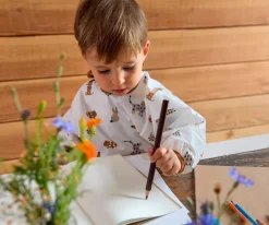 Lassig 2 Baberos con Mangas Little Mateys Royal Blue^ Baberos