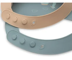 Jollein 2 Baberos de Silicona Green / Caramel^ Baberos