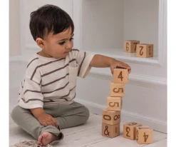 Sebra 12 Bloque de Números Wooden^Niños Juguetes Apilables