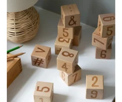 Sebra 12 Bloque de Números Wooden^Niños Juguetes Apilables