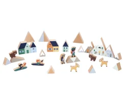 Niños Janod 35 Bloques de Madera Valle Nevado Cross Roads
