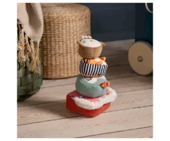 Niños Sebra 4 Bloques Sensoriales Blanditos Apilables Wildlife