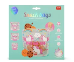 Legami 3 Bolsas reutilizables para Aperitivos Unicornio^ Bolsas Merienda