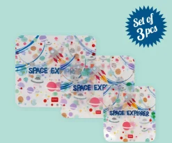 Legami 3 Bolsas Reutilizables para Aperitivos Space
