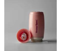 Tommee tippee 2 Botellas Isotérmicas Antigoteo con Pajita Amarillo/Azul Pastel 266ml^ Botellas De Plástico