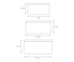 Tutete 3 Cajas Almuerzo Funny Letters