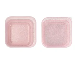 Tutete 3 Cajas Almuerzo Glitter Pink^ Cajas De Almuerzo