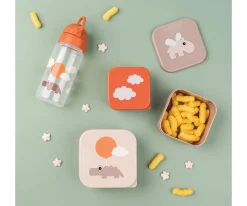 Done by Deer 3 Cajitas Almuerzo Happy Clouds Papaya^ Cajas De Almuerzo