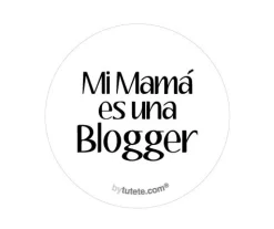 Tutete 1 Chapa Mi mamá es una Blogger^ Chapas Personalizadas