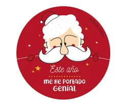 Tutete 1 Chapa Papá Noel: Me he portado genial^ Chapas Navidad