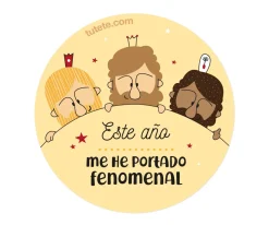 Tutete 1 Chapa RRMM: Me he portado fenomenal^ Chapas Navidad