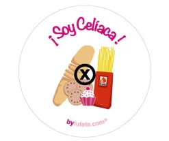 Tutete 1 Chapa Soy celíaca^ Chapas Personalizadas