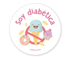 Tutete 1 Chapa Soy Diabética^ Chapas Personalizadas