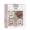 BIBS 4 Chupetes Boheme Ivory/Blush/Woodchuck/Blossom^ Chupetes Con Diseños