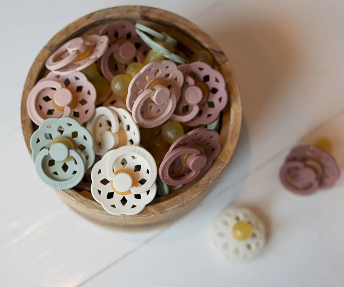 BIBS 2 Chupetes Boheme Woodchuck/Blush^ Chupetes Con Diseños