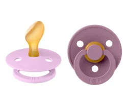 BIBS 2 Chupetes Colour Anatómica Violet Sky/Mauve^ Chupetes Con Diseños