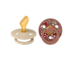 Bibs Liberty 2 Chupetes BIBS Colour Anatómica Liberty Chamomile Lawn Vainilla/Woodchuck^ Chupetes Con Diseños