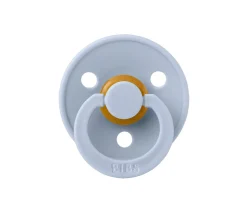 BIBS 2 Chupetes Colour Round Dusty Blue/Steel Blue^ Chupetes Con Diseños