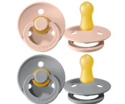 BIBS 2 Chupetes Colour Round Cloud/Blush^ Chupetes Con Diseños