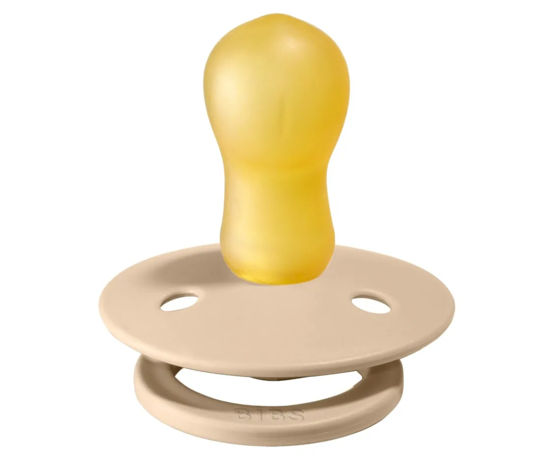 BIBS 2 Chupetes Colour Round Blush/Vanilla^ Chupetes Con Diseños