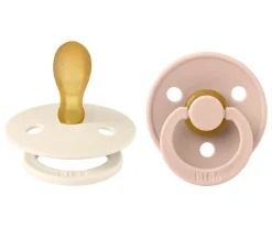 BIBS 2 Chupetes Colour Simétrica Ivory/Blush^ Chupetes Con Diseños