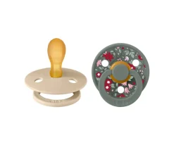 Bibs Liberty 2 Chupetes BIBS Colour Simétrica Liberty Chamomile Lawn Vainilla/Pine^ Chupetes Con Diseños