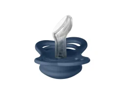 BIBS 2 Chupetes Couture Cloud/Steel Blue Silicona^ Chupetes Con Diseños