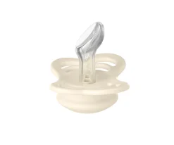 BIBS 2 Chupetes Couture Ivory/Sage Silicona^ Chupetes Con Diseños