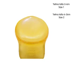 BIBS 2 Chupetes Couture Peach/Woodchuck Látex^ Chupetes Con Diseños