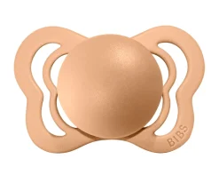 BIBS 2 Chupetes Couture Peach/Woodchuck Silicona^ Chupetes Con Diseños