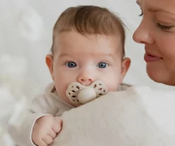 BIBS 2 Chupetes Infinity Simétrica Vanilla/Peach^ Chupetes Con Diseños