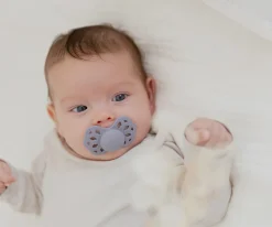 BIBS 2 Chupetes Infinity Simétrica Vanilla/Peach^ Chupetes Con Diseños