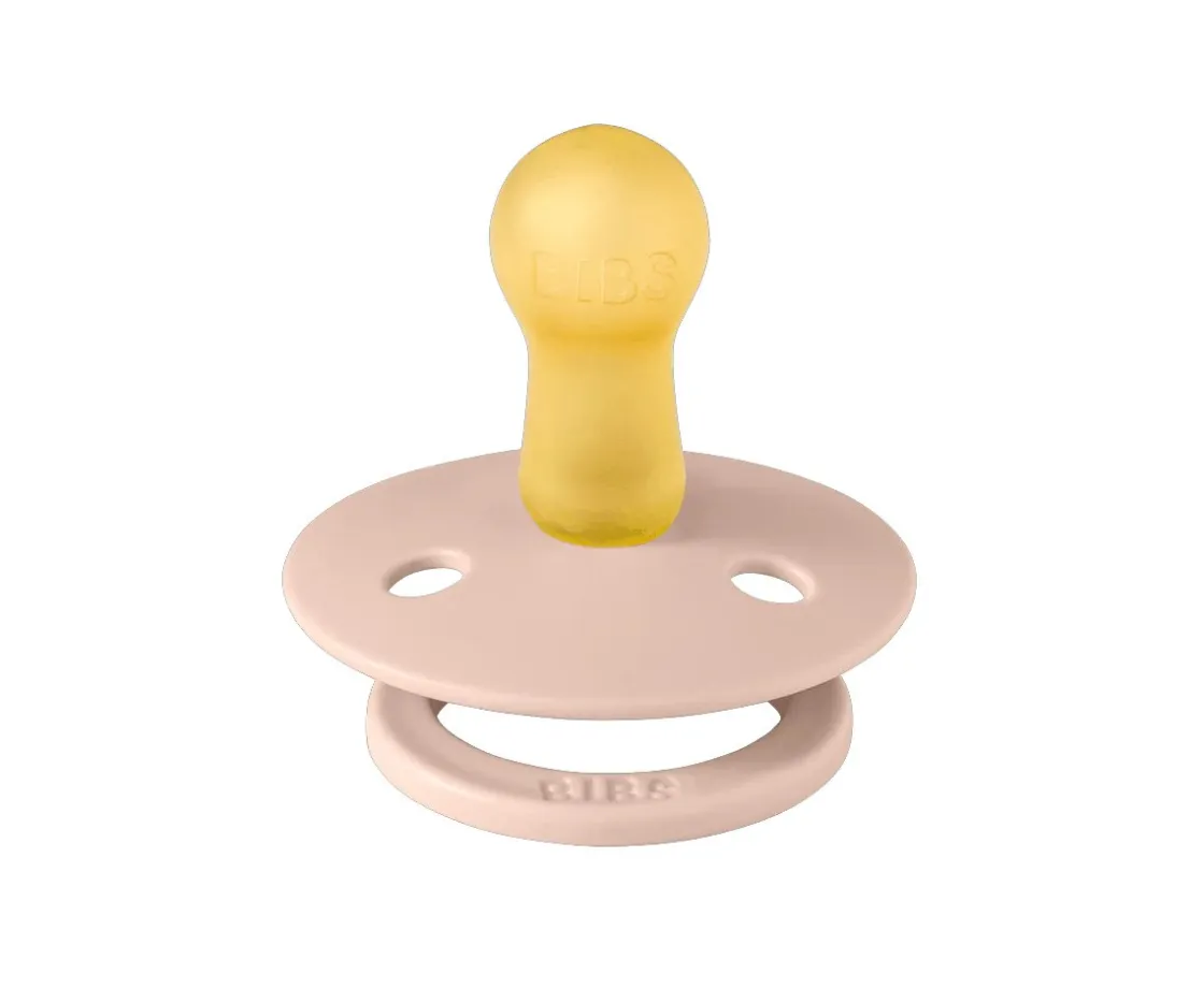 BIBS 2 Chupetes Studio Colour Round Block Blush Mix^ Chupetes Con Diseños