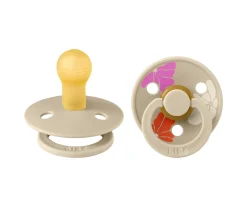 BIBS 2 Chupetes Studio Colour Round Morning Bloom Vanilla Mix^ Chupetes Con Diseños