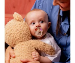 BIBS 2 Chupetes Studio Colour Round Morning Bloom Vanilla Mix^ Chupetes Con Diseños