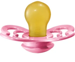 BIBS 2 Chupetes Supreme Coral/Ruby Látex^ Chupetes Con Diseños