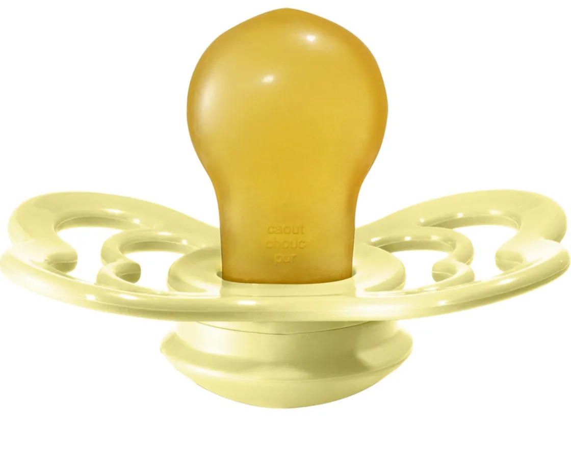 BIBS 2 Chupetes Supreme Sunset/Sunshine Látex^ Chupetes Con Diseños