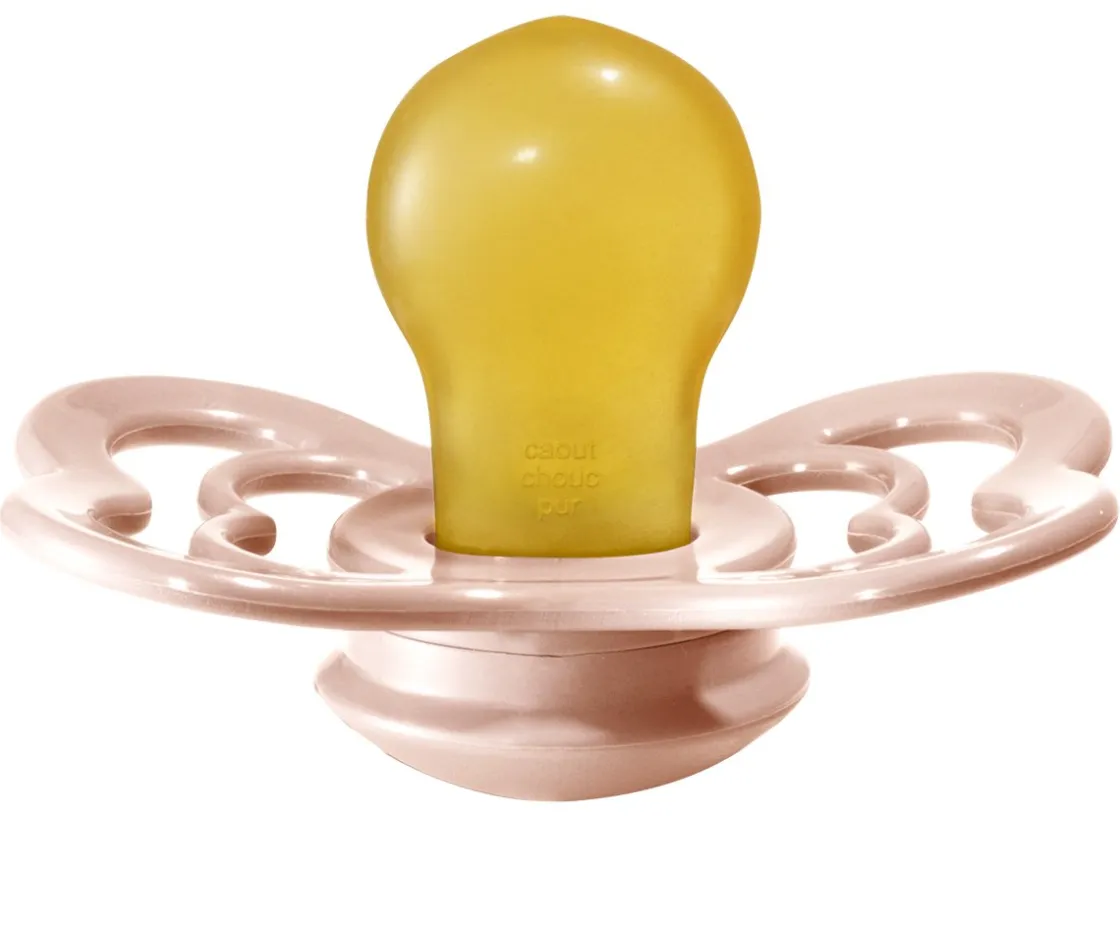 BIBS 2 Chupetes Supreme Woodchuck/Blush Látex^ Chupetes Con Diseños