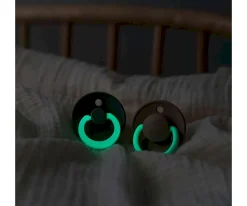 BIBS 2 Chupetes Nocturnos Colour Simétrica Sage/Cloud