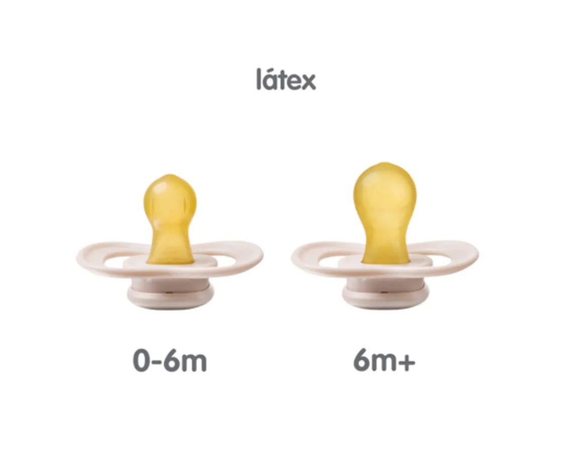 b.box 2 Chupetes Tetina Fisiológica Látex Sage/Vanilla^ Chupetes Con Diseños