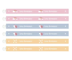 Tutete 6 Cintas para Colgar Ropa Magical Unicorn Personalizables