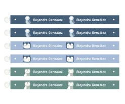 Tutete 6 Cintas para Colgar Ropa Magical Forest Personalizables