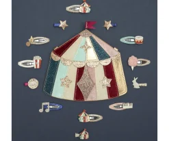 Mimi & Lula 4 Clips Clic Clacs Circus Lion^ Accesorios De Pelo