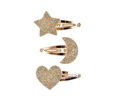 Souza 3 Clips de Pelo Penélope Estrella, Luna y Corazón^ Accesorios De Pelo