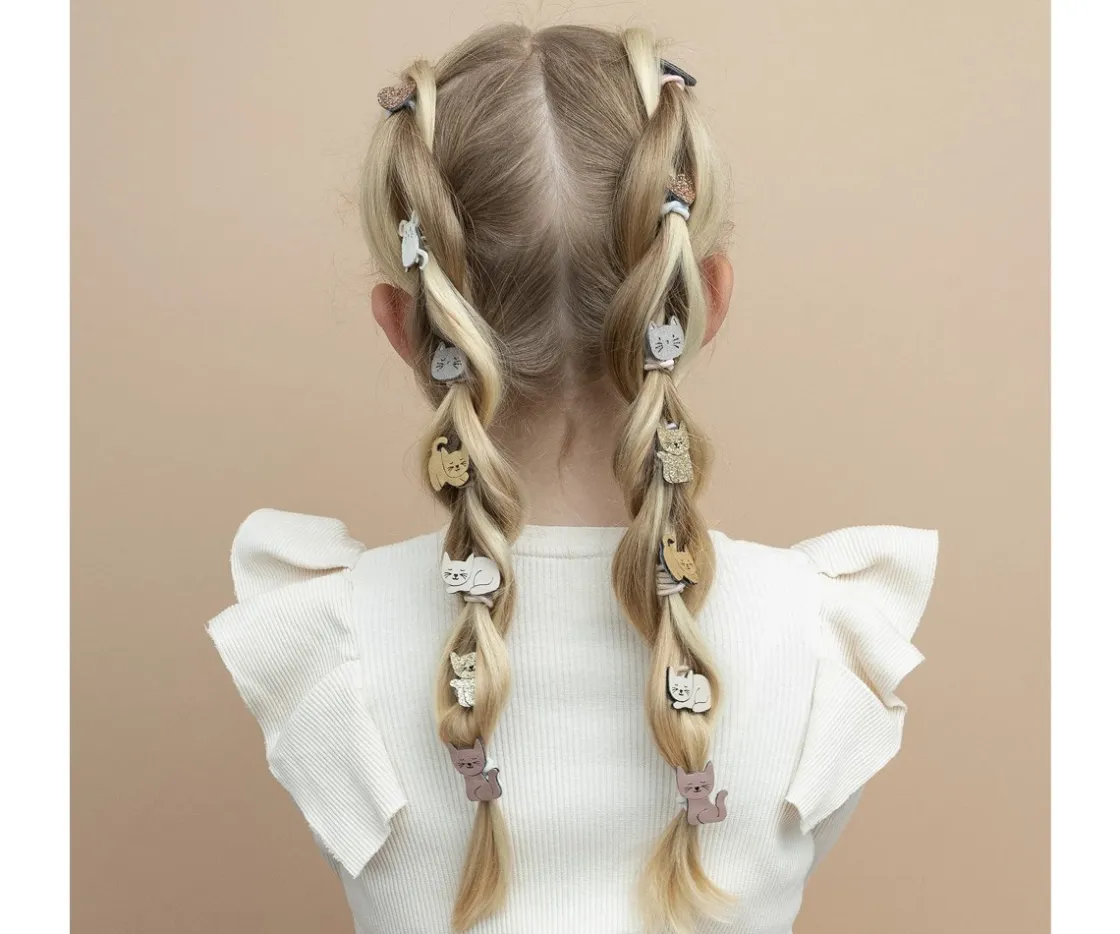 Mimi & Lula 8 Coleteros Kitty Cat^ Accesorios De Pelo