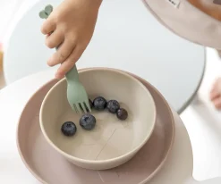 Done by Deer 3 Cubiertos Kiddish Deer Friends Sage^ Cubiertos Infantiles