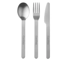 Mepal 3 Cubiertos Personalizables con Funda Nordic Sage^ Cubiertos Infantiles