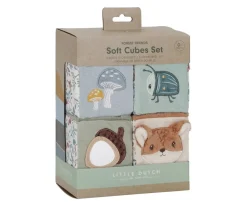 Niños Little Dutch 4 Cubos Apilables Blanditos Forest Friends