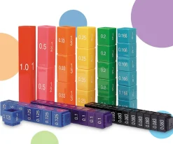 Niños Learning Resources 51 Cubos de Equivalencia Fraction Tower